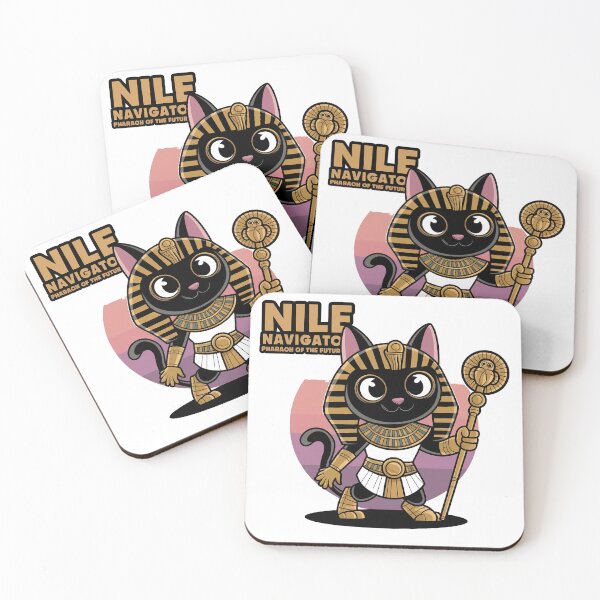 Item preview, Nile Navigato: Futuristic Pharaoh Cat designed and sold by ObjCrea123.