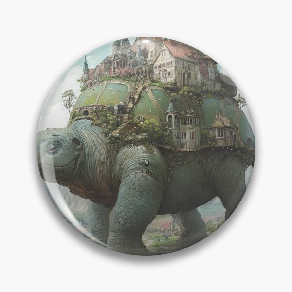 Artikelvorschau, The Turtle City – Fantasiewelt auf dem Rücken einer Riesenschildkröte entworfen und verkauft von Echodreams.