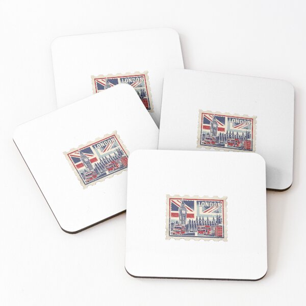 Item preview, London Stamp Sticker UK Travel Stickers designed and sold by TulipaGraphics.