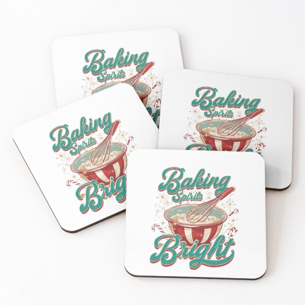 Item preview, Baking Spirits Bright – Retro Holiday Baking Design designed and sold by PureInkMerch.