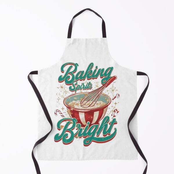 Item preview, Baking Spirits Bright – Retro Holiday Baking Design designed and sold by PureInkMerch.
