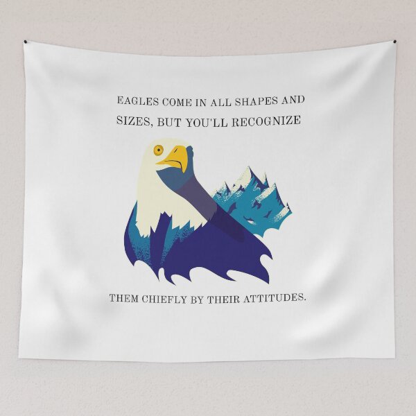 Item preview, Eagles Differ In Size, But Their Attitude Defines designed and sold by EngagingLayout.