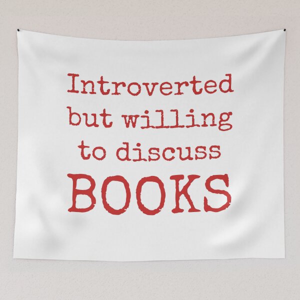 Item preview, Introverted but willing to discuss books designed and sold by Inspirationmotivation.