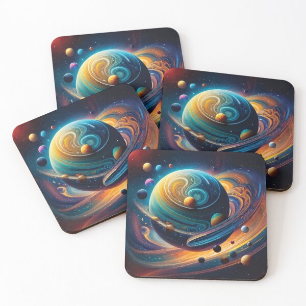 Item preview, A vibrant and fantastical cosmic scene design. designed and sold by HEMRO.