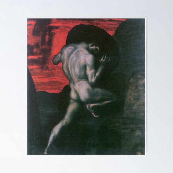 Item preview, Sisyphus - Franz von Stuck designed and sold by forgottenbeauty.