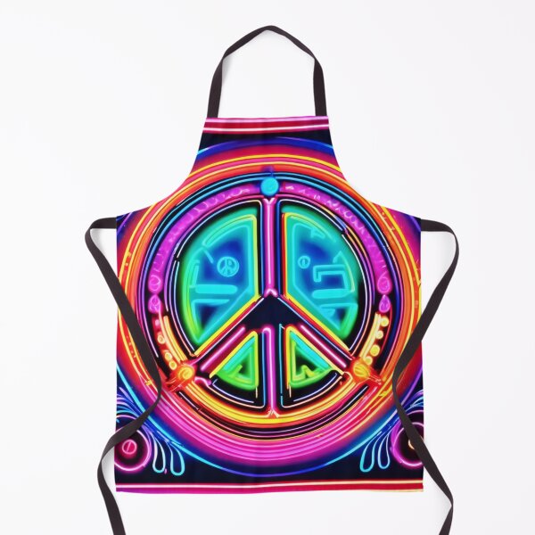 Item preview, Neon Peace Mandala designed and sold by Health And Fitness Posts e-Store.