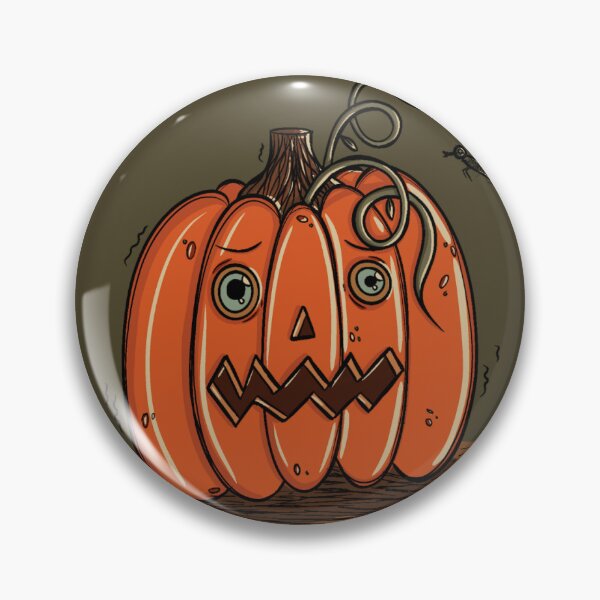 Item preview, Pumpkin scared by a fly, creepy cute designed and sold by HappyRiri.