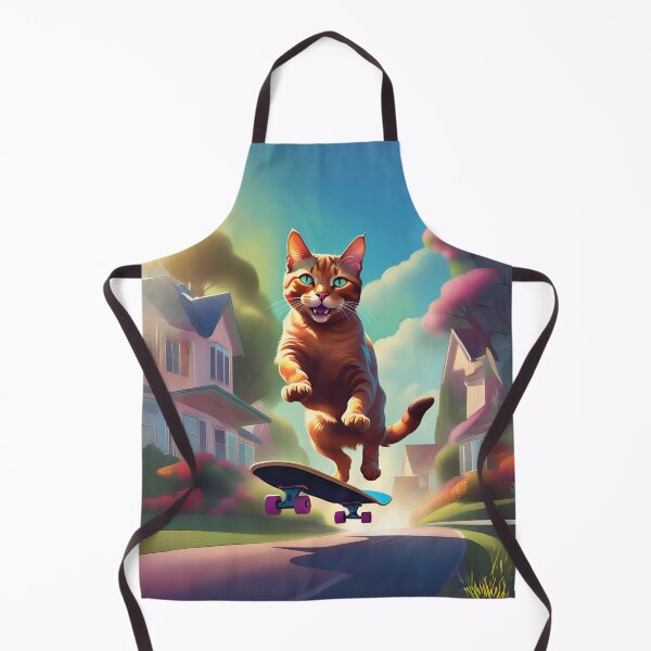 Item preview, Cat skateboarding designed and sold by Purr95.