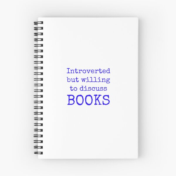 Item preview, Introverted but willing to discuss books designed and sold by Inspirationmotivation.