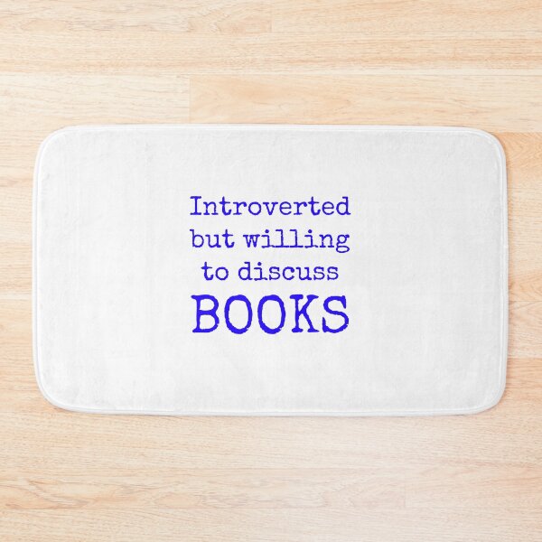 Item preview, Introverted but willing to discuss books designed and sold by Inspirationmotivation.