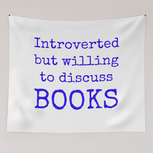 Item preview, Introverted but willing to discuss books designed and sold by Inspirationmotivation.