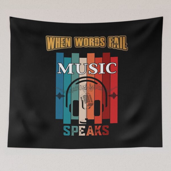Item preview, When Words Fail Music Speaks designed and sold by Markoni's Bazaar.