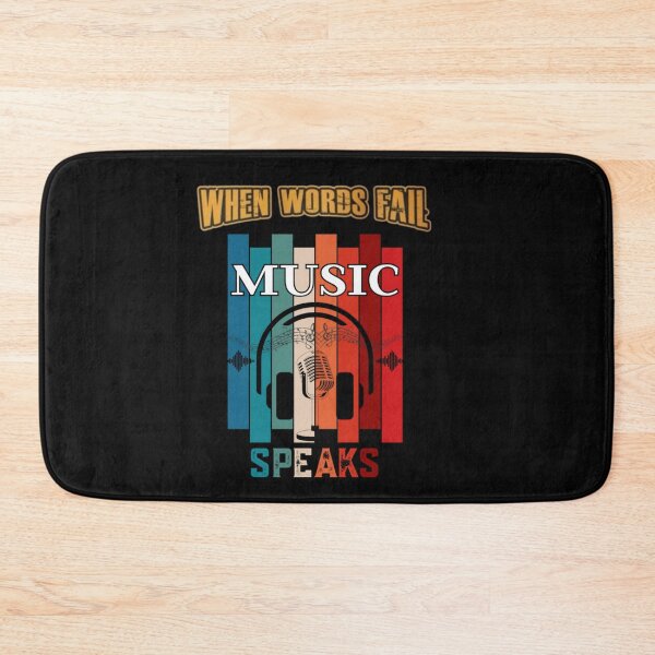 Item preview, When Words Fail Music Speaks designed and sold by Markoni's Bazaar.