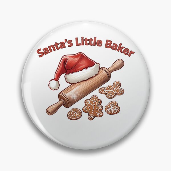 Artikelvorschau, Santa’s Little Baker – Weihnachtsbäckerei mit festlichem Touch entworfen und verkauft von PureInkMerch.