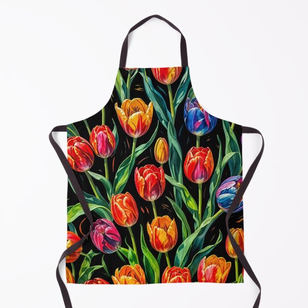 Item preview, Vibrant Floral on Dark Backgound 1 designed and sold by HelkoryoArt.