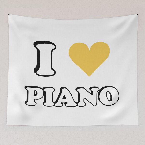 Item preview, I love piano cool pianist designed and sold by Inspirationmotivation.