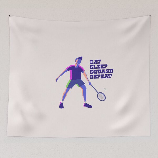 Item preview, eat sleep squash repeat designed and sold by WAISLYV.