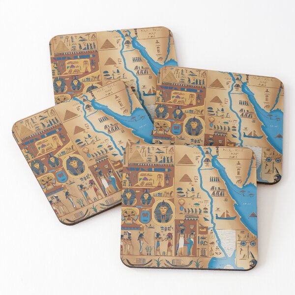 Item preview, Ancient Egyptian Civilization Map and the Nile River designed and sold by Antoni Bouless.
