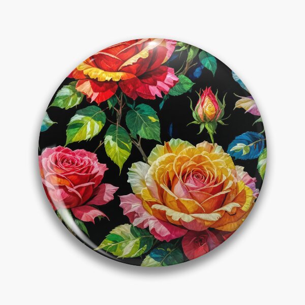 Item preview, Vibrant botanical on a dark background 4 designed and sold by HelkoryoArt.