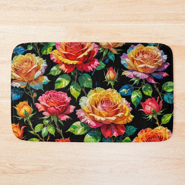 Item preview, Vibrant botanical on a dark background 4 designed and sold by HelkoryoArt.