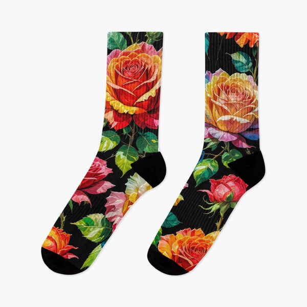 Item preview, Vibrant botanical on a dark background 4 designed and sold by HelkoryoArt.
