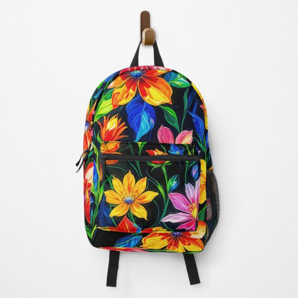 Item preview, Vibrant botanical on a dark background 5 designed and sold by HelkoryoArt.