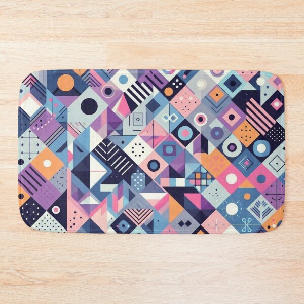 Item preview, Vibrant Geometric Pattern Art | Colorful Shapes Design Collection designed and sold by TrendyDesign159.