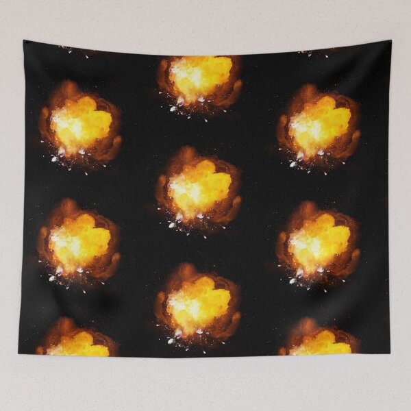 Item preview, Realistic fiery bomb explosion with sparks and smoke designed and sold by Lukasz Szczepanski.