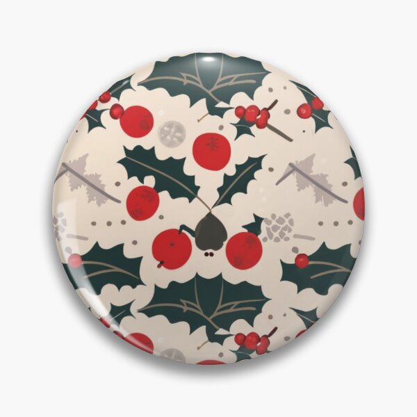 Item preview, Festive Holly & Snowflake Pattern | Christmas Decor for Mugs, Pillows & More designed and sold by HahaHandlesHub.