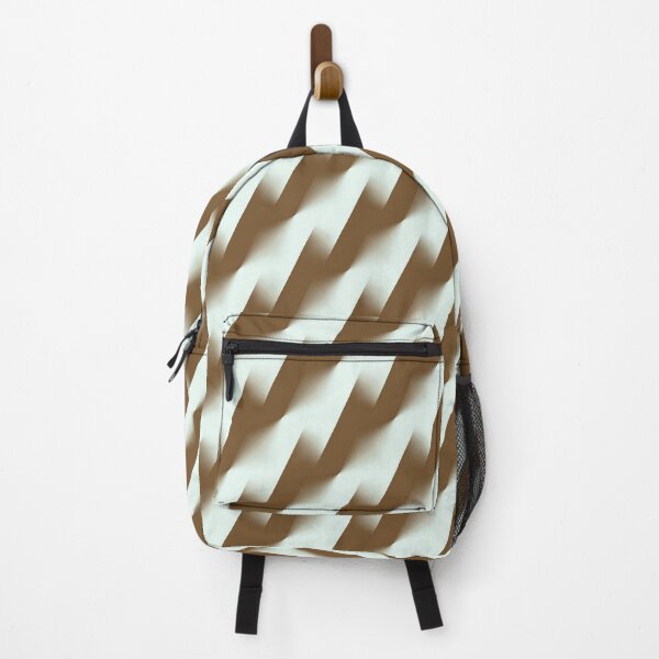 Item preview, Diagonal Stripe Stepped Zig Zag Pattern Gradient Brown designed and sold by taiche.
