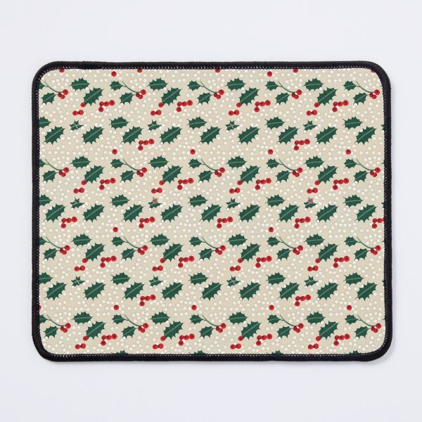 Item preview, Holly Berry & Snowflake Pattern | Festive Winter Decor designed and sold by HahaHandlesHub.