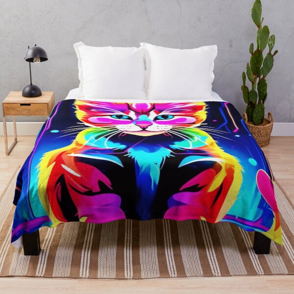 Item preview, Vibrant Cat Artwork designed and sold by Health And Fitness Posts e-Store.