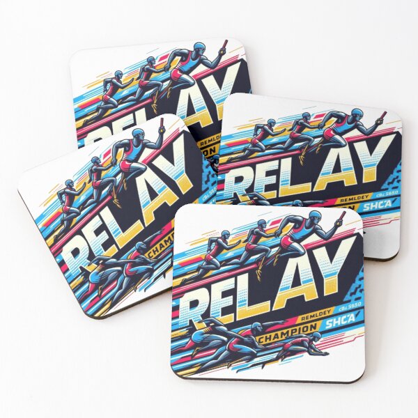 Item preview, Speed & Teamwork: Relay Race Sticker designed and sold by dreambigdrive38.