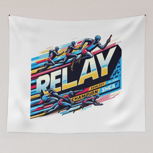 Item preview, Speed & Teamwork: Relay Race Sticker designed and sold by dreambigdrive38.