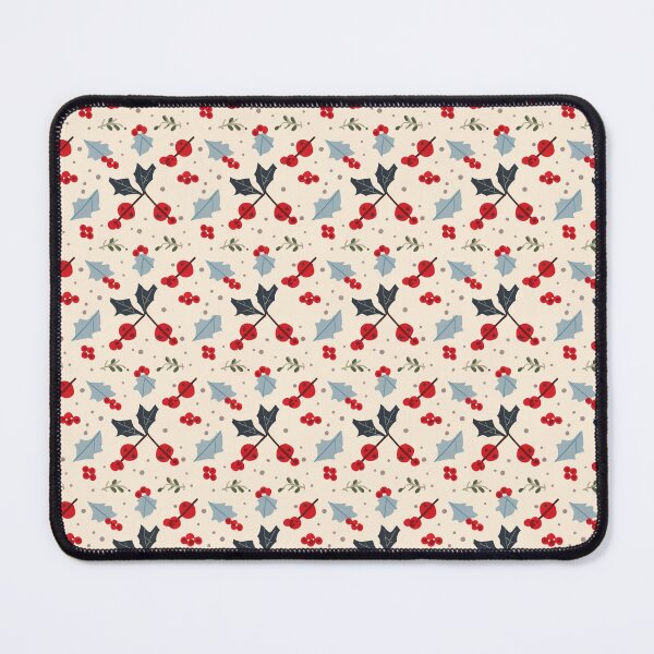Item preview, Festive Holly & Snowflake Pattern | Cozy Winter Decor designed and sold by HahaHandlesHub.
