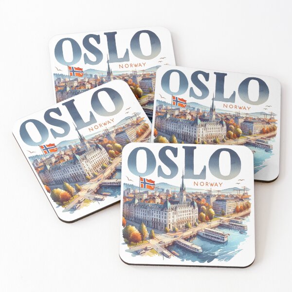 Item preview, Oslo Norway City Skyline Capital designed and sold by erkinmaddison.