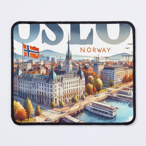 Item preview, Oslo Norway City Skyline Capital designed and sold by erkinmaddison.