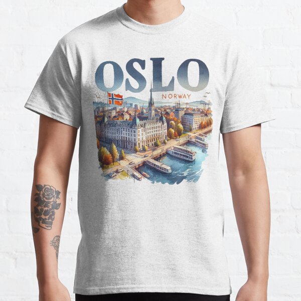 Item preview, Oslo Norway City Skyline Capital designed and sold by erkinmaddison.