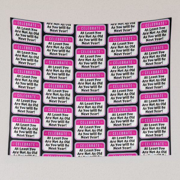 Item preview, CELEBRATE:  At Least You Are Not As Old As You Will Be Next Year! - funny celebration signs designed and sold by DesignsFromTW-S.