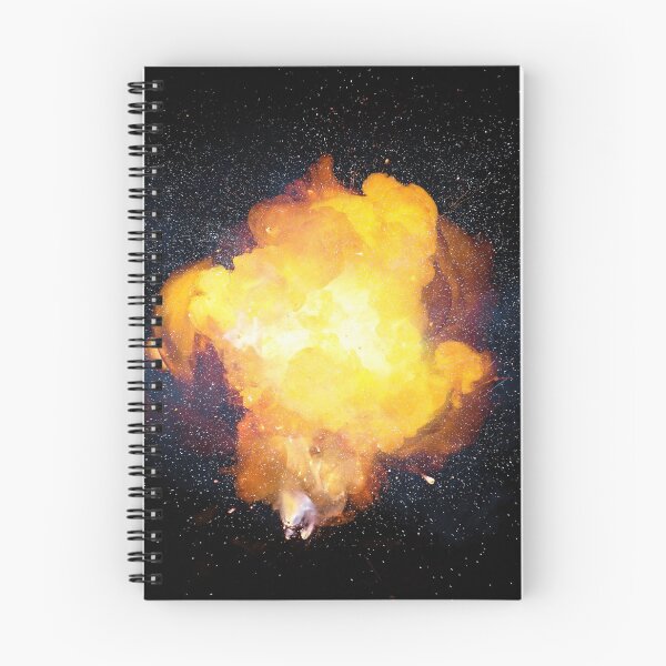 Item preview, Realistic bright fiery bomb explosion with sparks and smoke designed and sold by Lukasz Szczepanski.