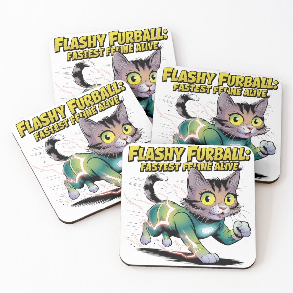 Item preview, Flashy Furball: The Fastest Feline Alive designed and sold by ObjCrea123.