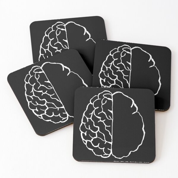Item preview, On the Left Side Nothing Right, On the Right Side Nothing Left” Minimalistic Brain Design designed and sold by CreationbyNiki.