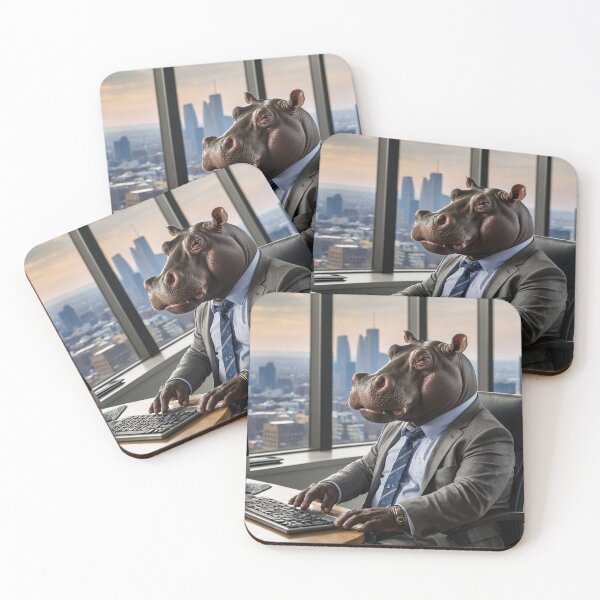 Item preview, Corporate Hippo at the Office designed and sold by vk09.