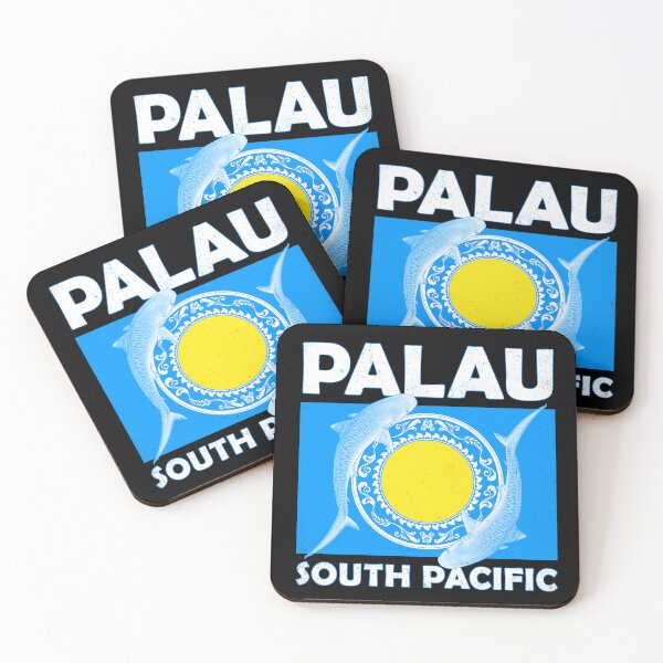 Item preview, tiger shark Palau South Pacific designed and sold by NicGrayGraphic.