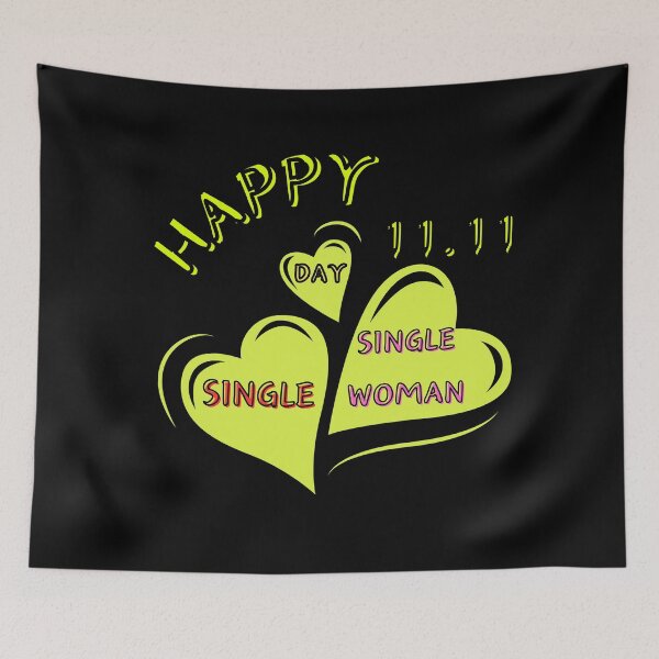 Item preview, HAPPY SINGLES DAY 11.11 designed and sold by stickersrafisa.