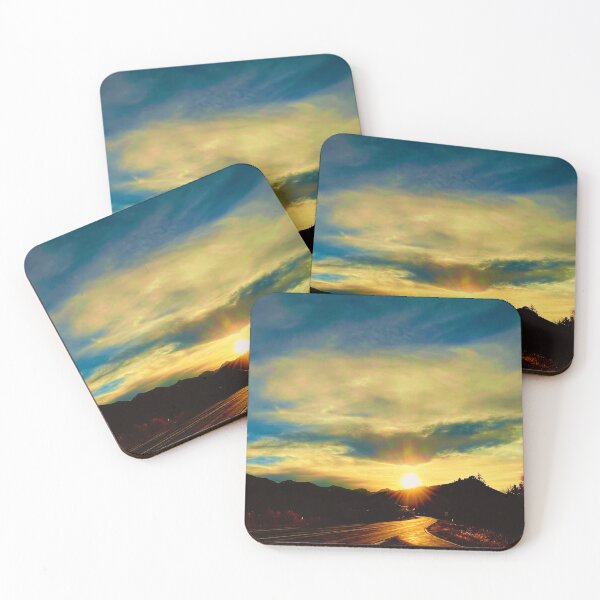 Item preview, Sunset Road Leading to Majestic Mountain Peaks designed and sold by IFLYBaby.