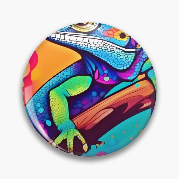 Item preview, Vibrant Lizard Artwork designed and sold by Health And Fitness Posts e-Store.