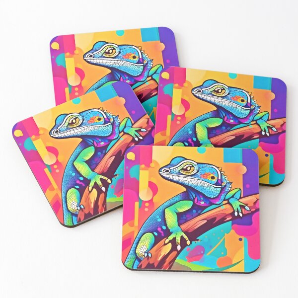 Item preview, Vibrant Lizard Artwork designed and sold by Health And Fitness Posts e-Store.