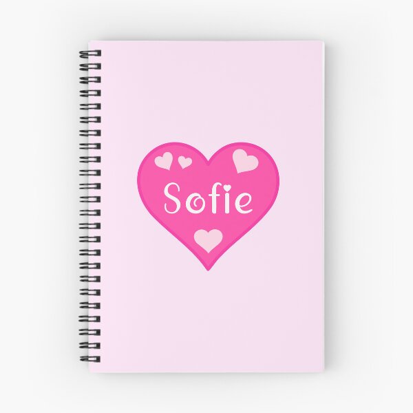 Item preview, Sofie Name Pink Heart  designed and sold by Jeallan Designs.