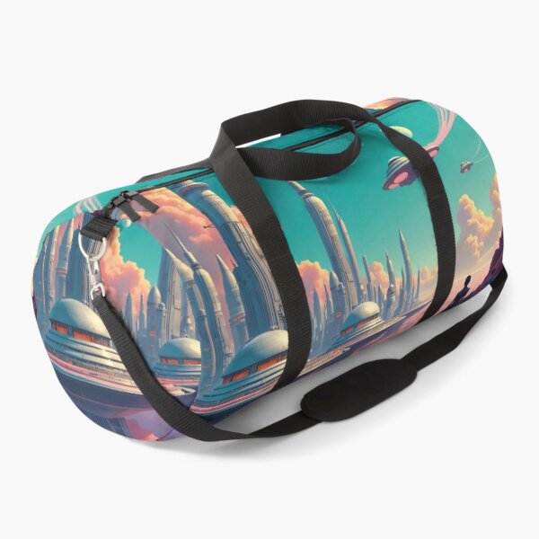 Item preview, utopian retro city, futuristic designed and sold by Mauswohn.